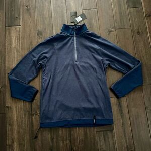 Motion Blue Half Zip Mock Neck Pullover S NWT